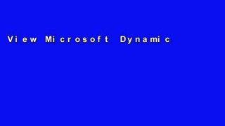 View Microsoft Dynamics GP For Dummies Ebook