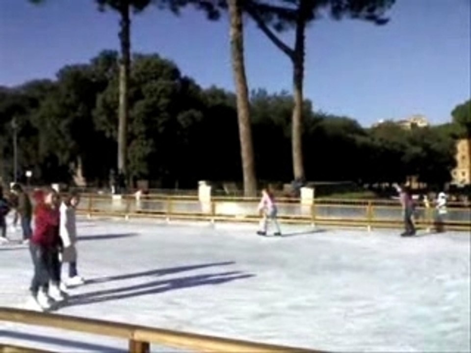 Patinage aux pieds du Castel Sant'Angelo