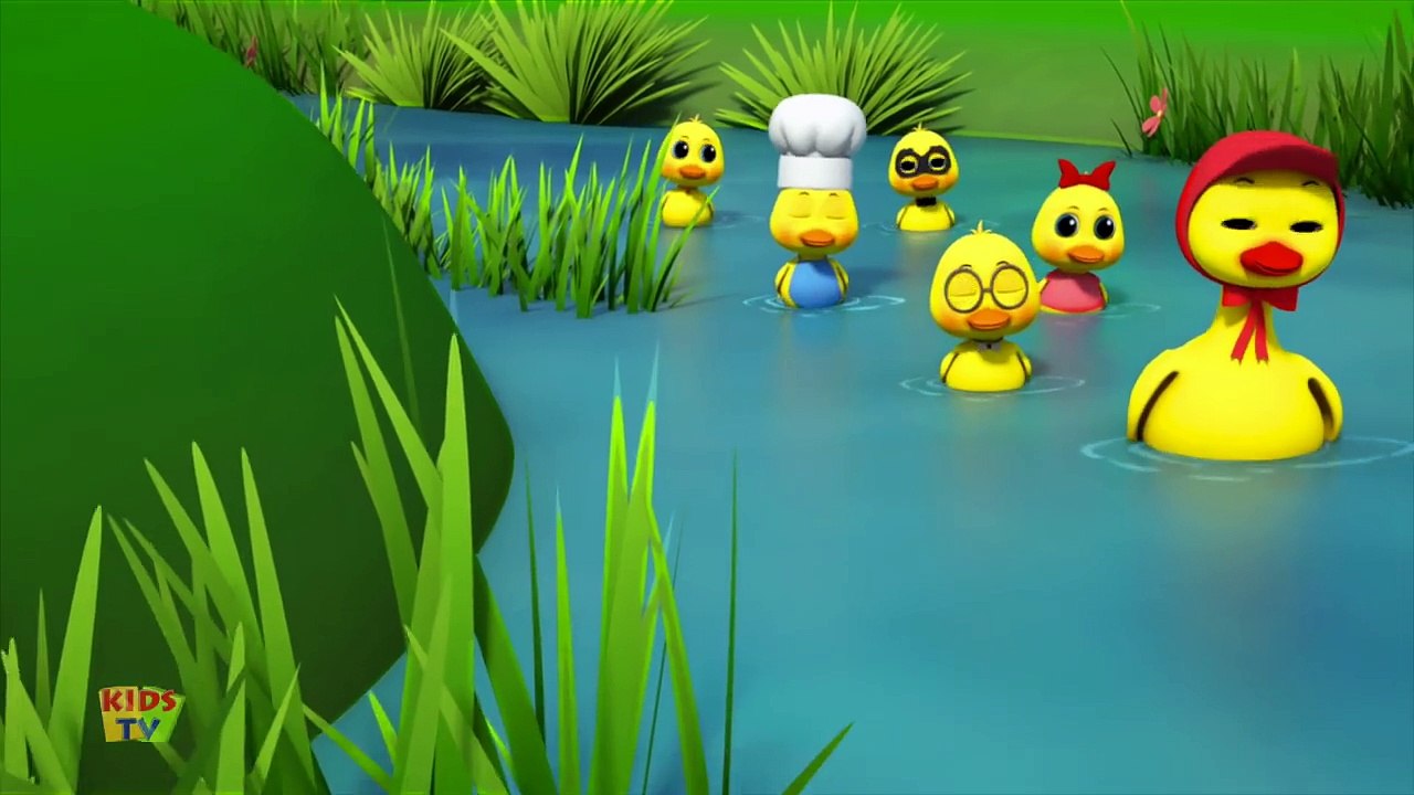 Five Little Ducks | Kindergarten Nursery Rhymes For Children By Kids Tv