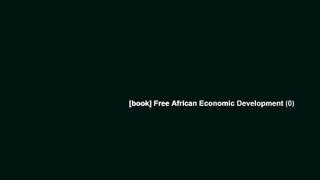 [book] Free African Economic Development (0)