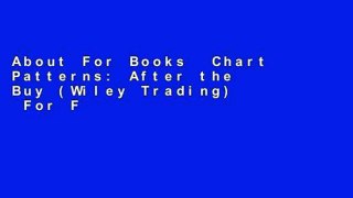 About For Books  Chart Patterns: After the Buy (Wiley Trading)  For Full
