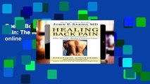 Open EBook Healing Back Pain: The Mind-Body Connection online