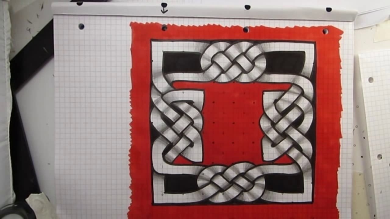 Comment dessiner un motif de bordure de noeud celtique