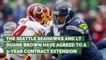 Seahawks lock up tackle Duane Brown with contract extension