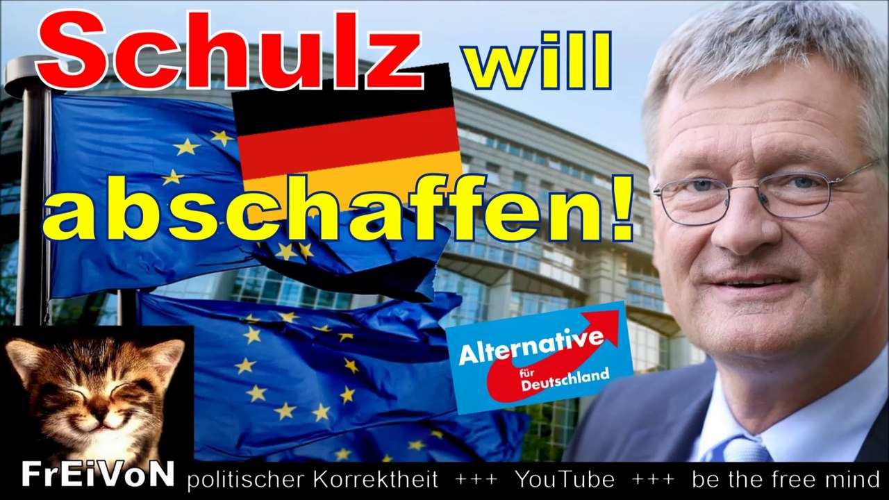 AfD * MEUTHEN: DEUTSCHLAND soll ABGESCHAFFT werden bis 2025! SCHULZ läßt MASKE FALLEN!