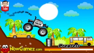 ᴴᴰ ღ POLICE Monster Truck ღ | Monster Truck Games For Children | Baby Games (ST)