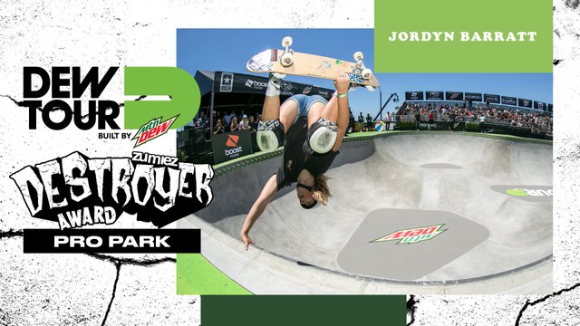 Jordyn Barratt Women's Pro Park Zumiez Destroyer Award | Dew Tour Long Beach 2018