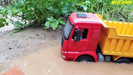 Dump truck for children | Truck working videos | Excavator for kids | ABC Bi Bi Kids