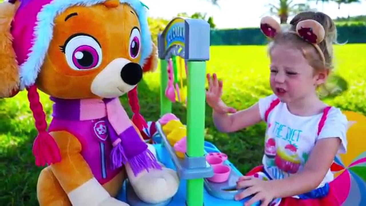 Nastya Pretend Play with ice cream toys