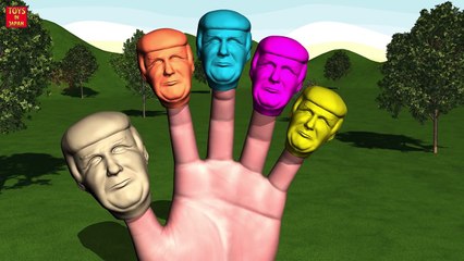 SKELETON DONALD TRUMP PLAY SOCCER Finger Family | Nursery Rhymes for Children | 3D Animati