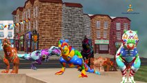 Rainbow Colors 3D Dinosaurs Blast Animals| Learn Color Rhymes for Kids | Children colors S