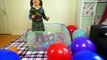 Learn Color for Toddlers in the Balloon BALL PIT! Colour with SURPRISE EGGS and Balloons
