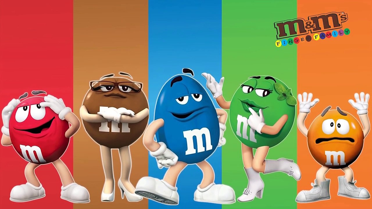 M&Ms | Finger Family | Daddy Finger | Nursery Rhymes | Família dos Dedos