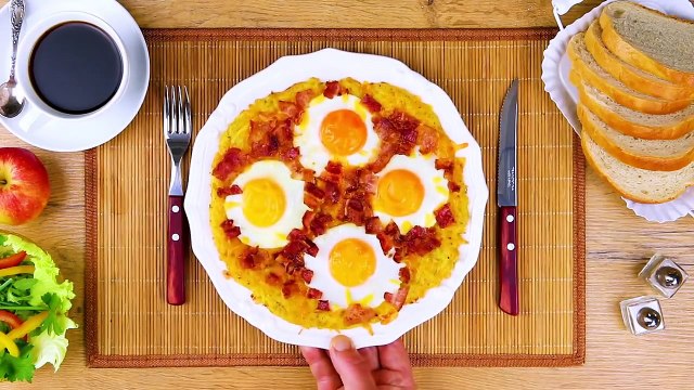 Köchin kippt Bratkartoffeln in rohe Eier. Was sie plant, ist ein Futtertraum!