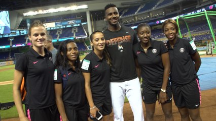 Les Parisiennes en visite chez les Marlins