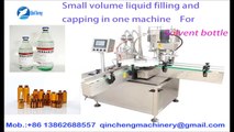 Solvent bottle liquid filling inner plug and sealing machine packing machine