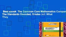 Best ebook  The Common Core Mathematics Companion: The Standards Decoded, Grades 3-5: What They