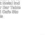 Flash Furniture 30 Round Black Metal IndoorOutdoor Bar Table Set with 4 Cafe Stools