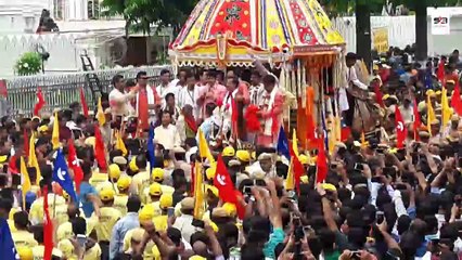 Manoj Tiwari (MP) Adessing Divotees During Rath Yatra 2018 | Jagannath Temple ,New Delhi