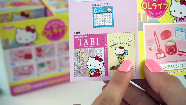 Juguetes Sorpresa Miniatura de Utiles Escolares Maquillaje, y Comida Hello Kitty