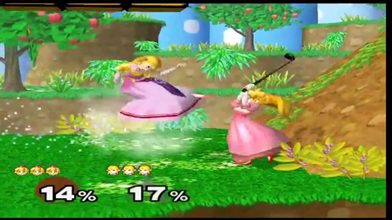 Let's Play: Super Smash Bros Melee - (Round 1) Peach vs Zelda
