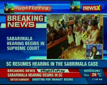Sabarimala hearing begins in Supreme Court; Singhvi, justice Nariman war of words in SC