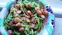 10 Minute Lemon Garlic Butter Shrimp with Zucchini Noodles