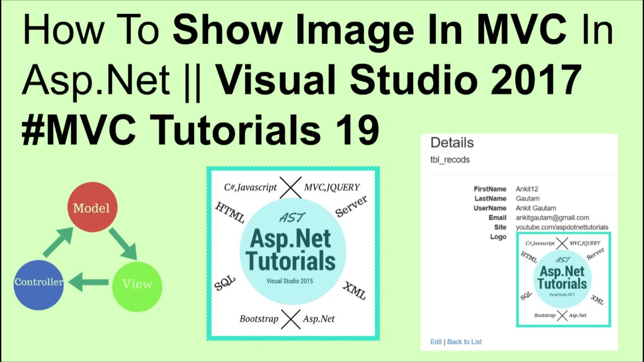 How to show image in mvc in asp.net || visual studio 2017 MVC tutorials 19