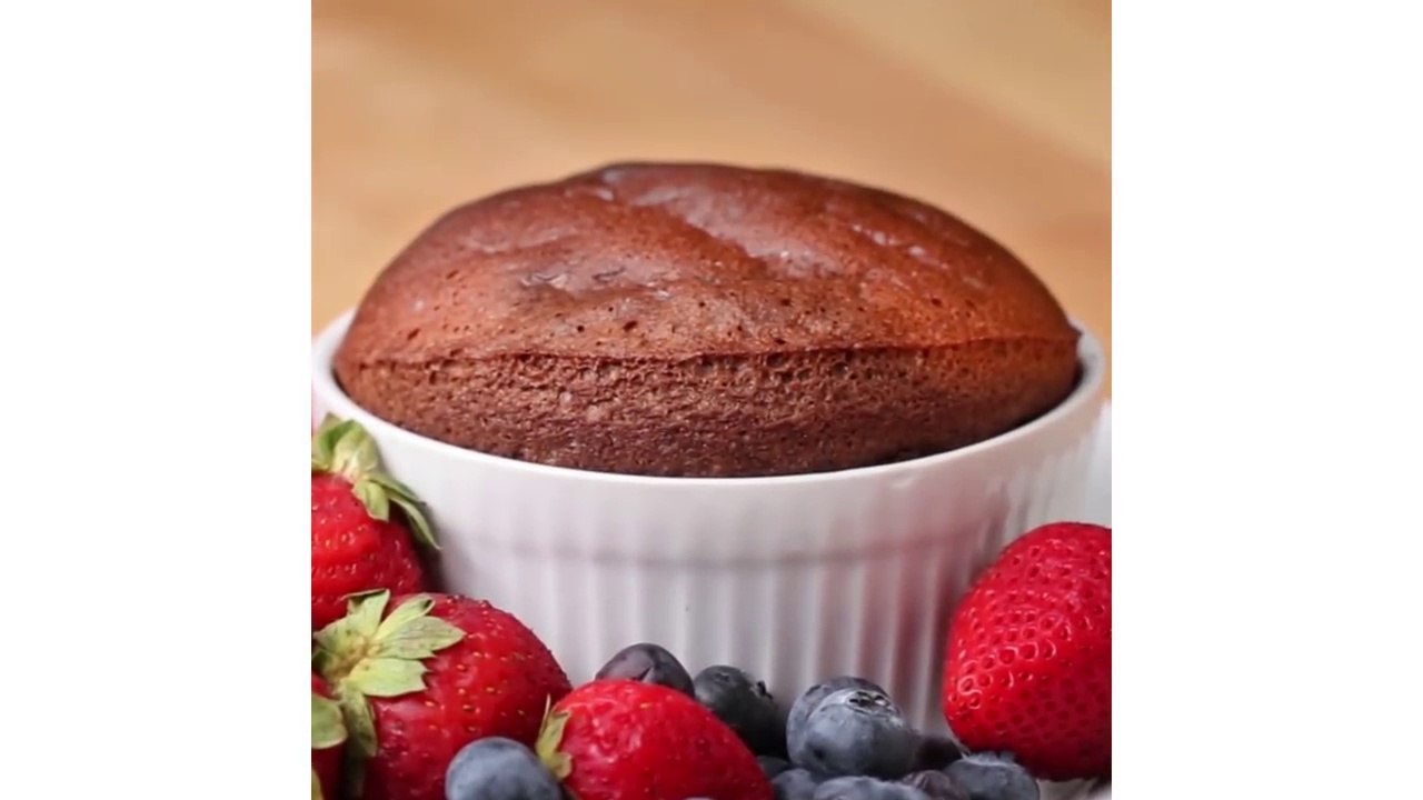 2-Ingredient Chocolate Soufflé