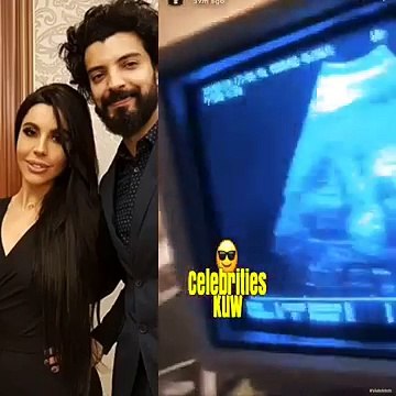 ليلى اسكندر تكشف الصور الأولى لجنينها من داخل العيادة النسائية