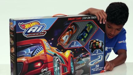 Kids Unboxing Toys - Episode 5 - HOT WHEELS Ai INTELLIGENT RACE SYSTEM