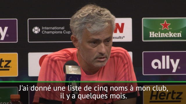 Transferts - Mourinho: J'aimerais avoir deux joueurs supplémentaires