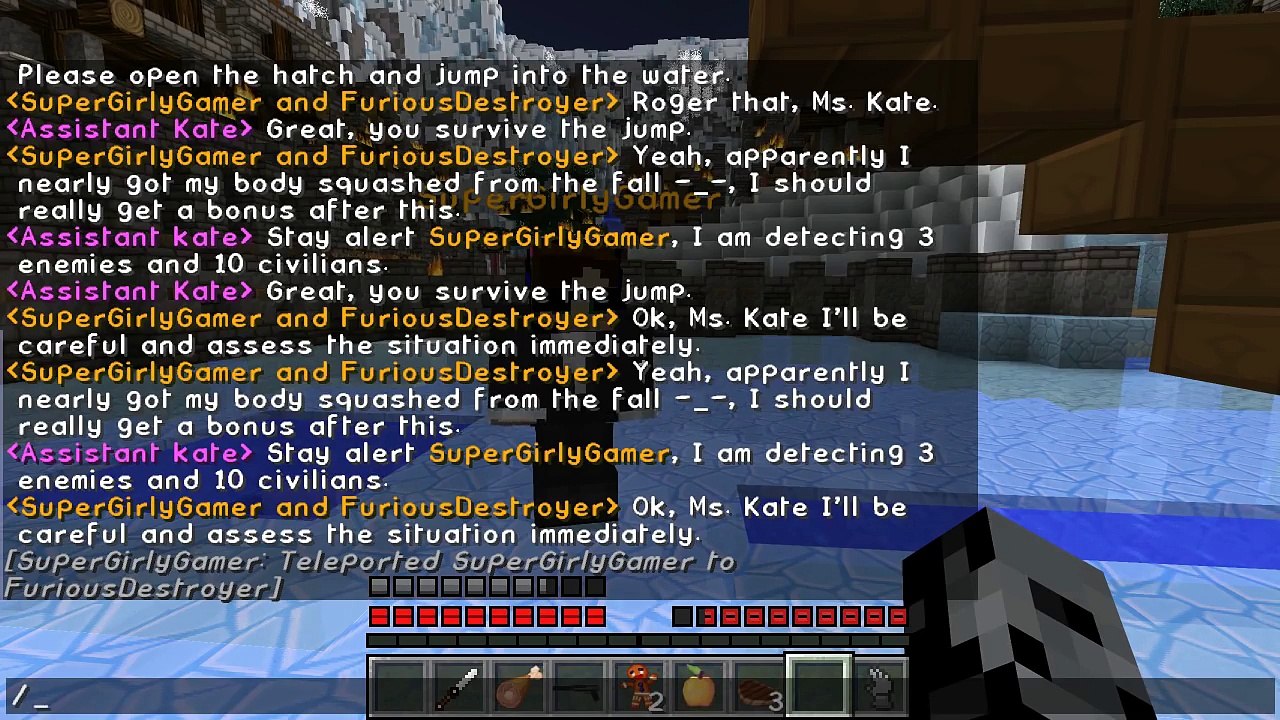 Minecraft: SANTAS SECRET AGENTS!! THE WINTERROWD Custom Map [1]
