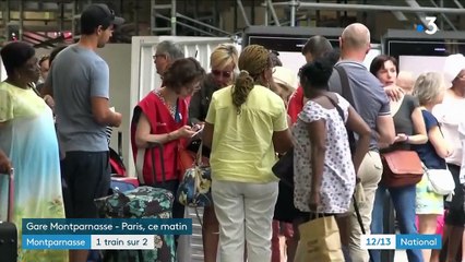 Montparnasse : un train sur deux