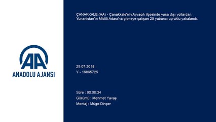 25 yabancı uyruklu kaçak yakalandı - ÇANAKKALE