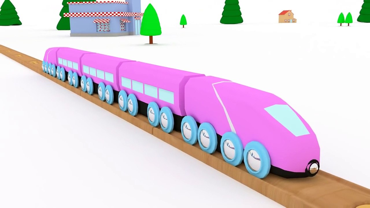 Apprendre les Couleurs avec Dino le Dinosaure, les murs de balles et les trains | dessin animé