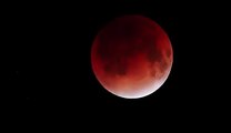‏جودي جواد‏ مصور قام بتوثيق خسوف القمر واختصر 4 ساعات في دقيقه واحده سبحان الله