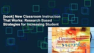 [book] New Classroom Instruction That Works: Research Based Strategies for Increasing Student