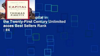 Popular Book  Capital in the Twenty-First Century Unlimited acces Best Sellers Rank : #4