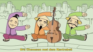 Drei Chinesen mit dem Kontrabass Kinderlieder zum Mitsingen | Sing Kinderlieder