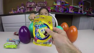 Surprise Eggs Matching Challenge Game Surprise Toys SpongeBob Minions & Learn Colors | Kid