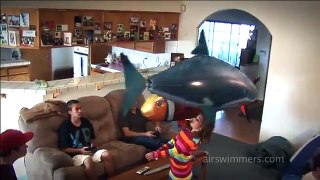 Remote Control Flying Shark Kids Toy From Air Swimmer