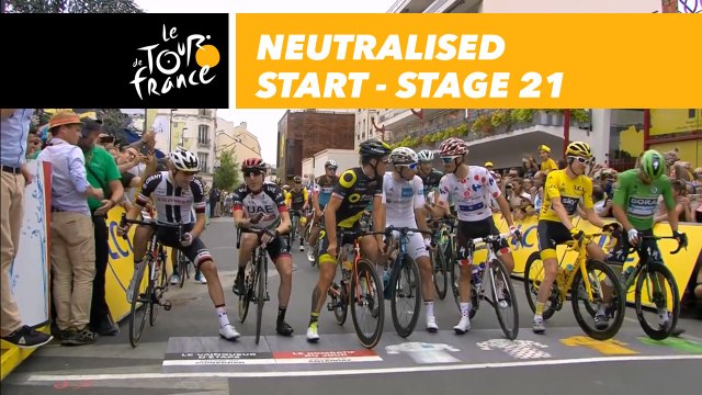 Départ fictif / Neutralised start - Étape 21 / Stage 21 - Tour de France 2018