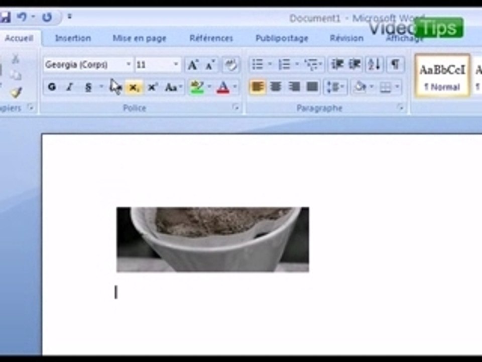 Positionner comme JE veux une image sous Word