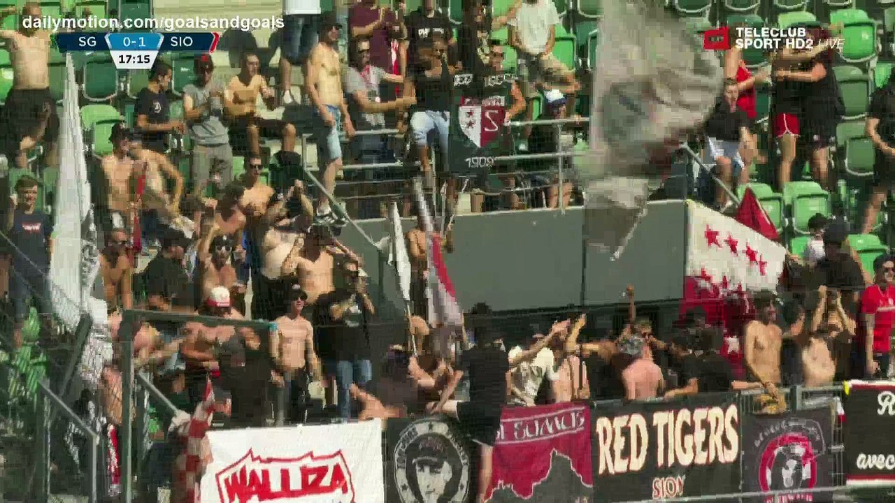 Raphael Branco Goal HD - St. Gallen 0 - 1 FC Sion - 29.07.2018 (Full Replay)