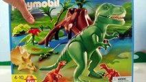 T Rex and Velociraptors Dinosaur Toys Video for Kids PLAYMOBIL Dinosaurs Play Set 4171