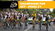 Champagne pour l'équipe Sky / Champagne for Sky - Étape 21 / Stage 21 - Tour de France 2018