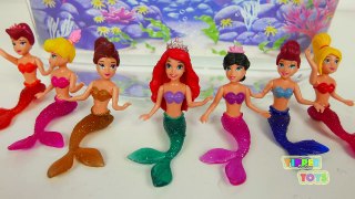 Disney Princess Mermaids Swimming Around in Water | Disney Toys for Kids