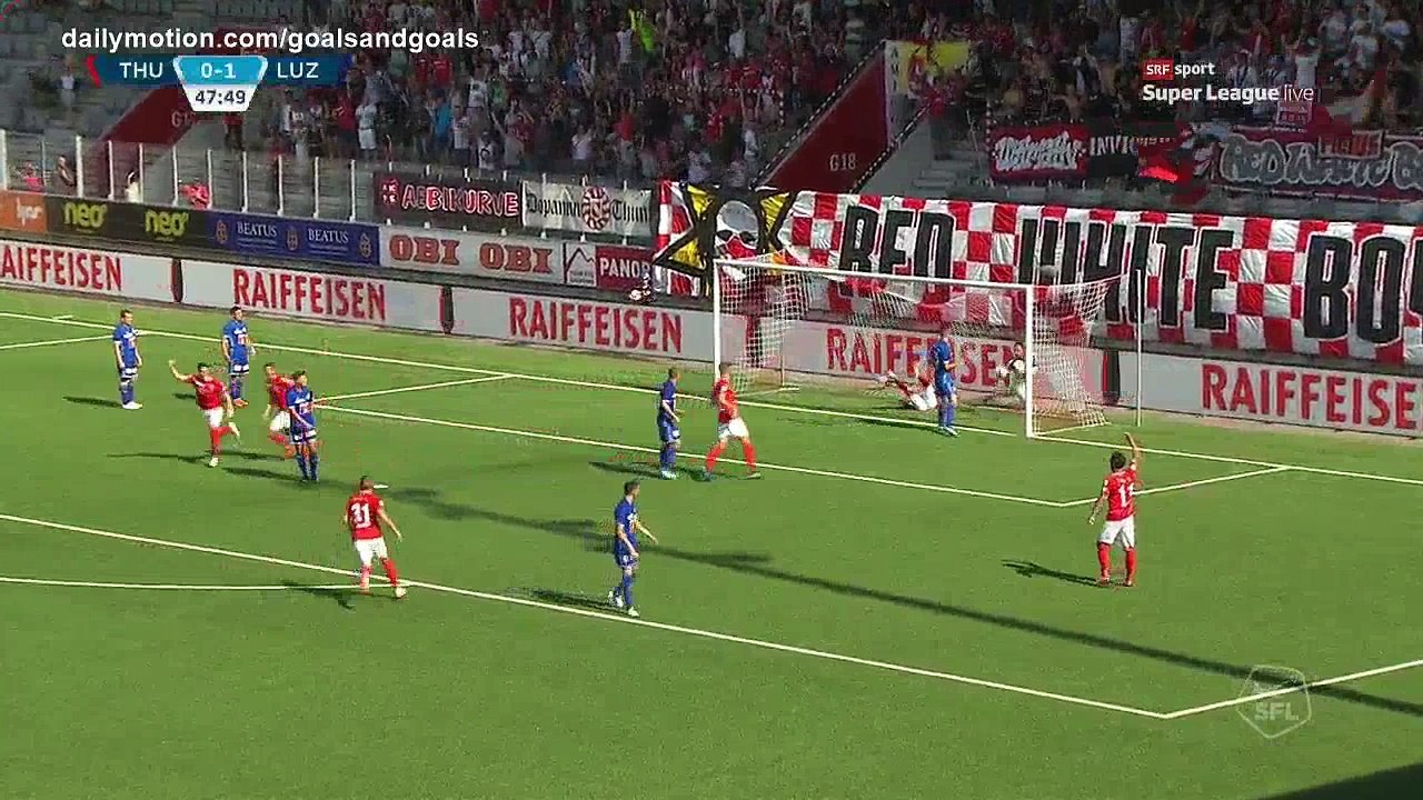 Mickael Facchinetti Goal HD - Thun 1 - 1 Luzern - 29.07.2018 (Full Replay)