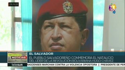 El Salvador se suma al homenaje a Hugo Chávez por su natalicio 64